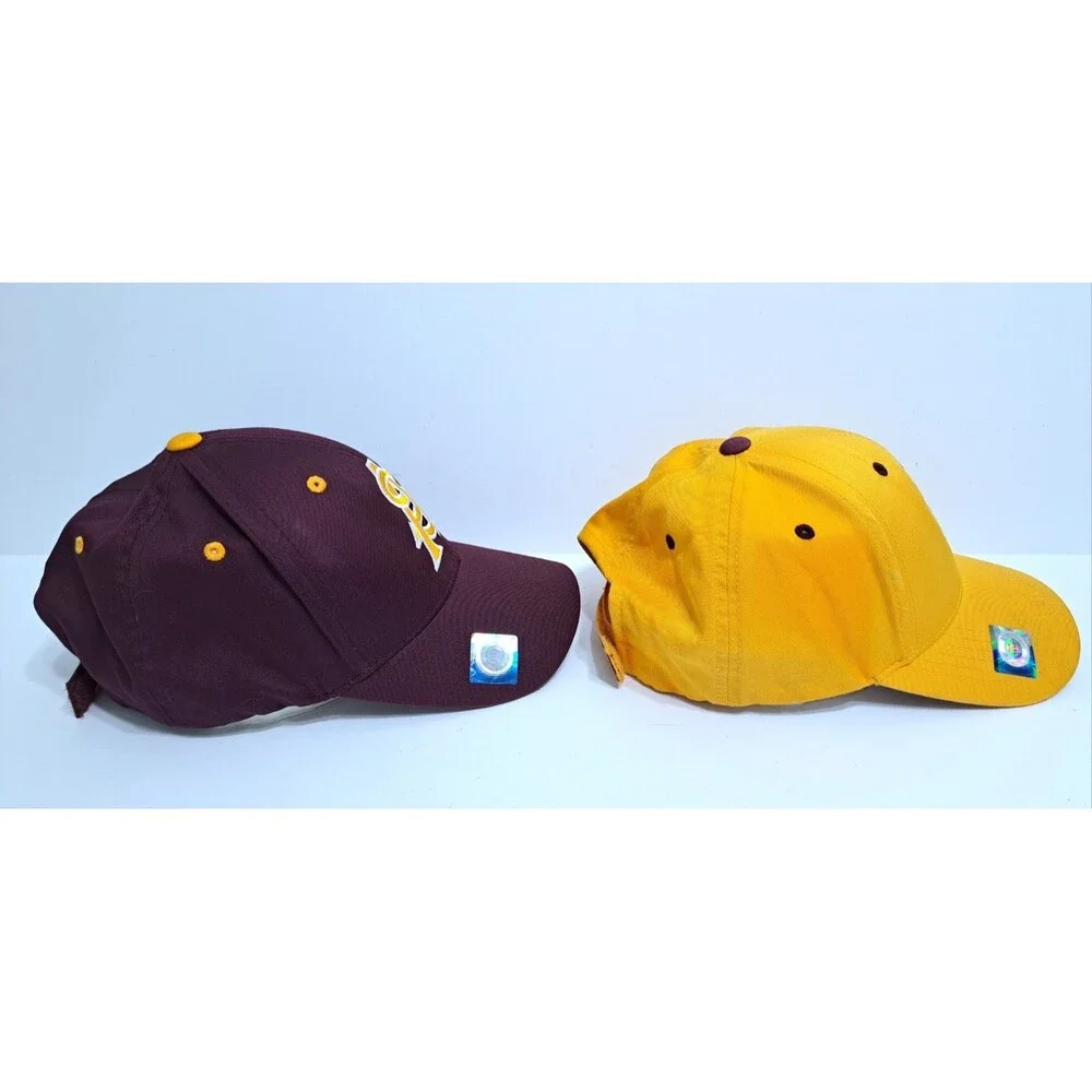Arizona State University Sun Devils Adjustable Cap Hat ASU Sparky Set of 2